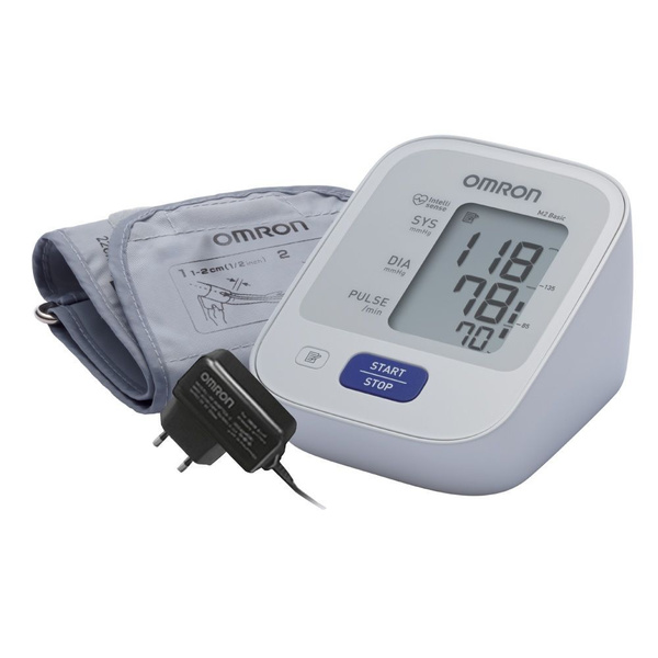 Тонометр автоматический Omron M2 Basic (память - 30 измерений, адаптер ...