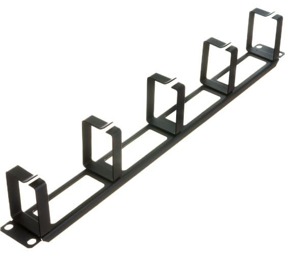 Кабельный организатор с металлическими кольцами, 19", 1U Hyperline ...