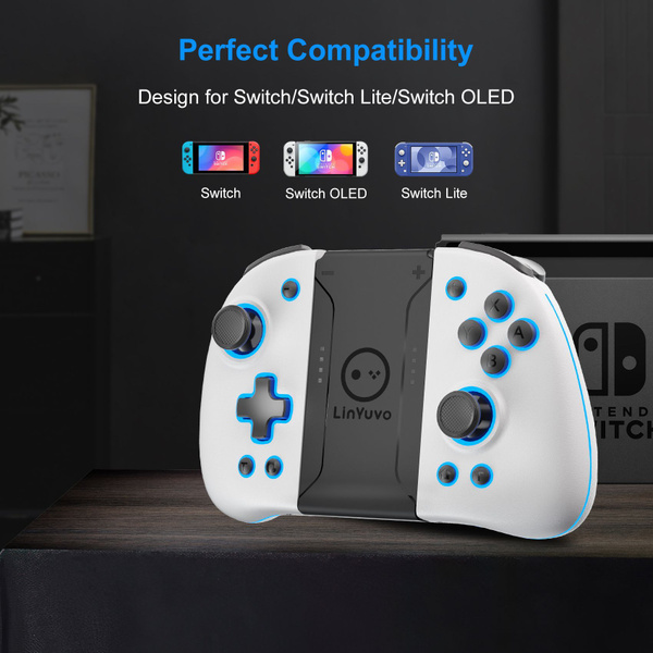 Геймпад LinYuvo, для Nintendo Switch, черный, белый - купить по ...