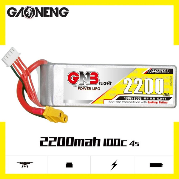 Аккумулятор GAONENG GNB 2200 мАч 100C 4S 14,8 в Lipo разъем XT60 для ...