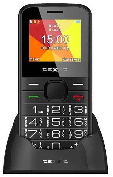 Мобильный телефон Texet TM-B201, черный - купить по выгодной цене в ...