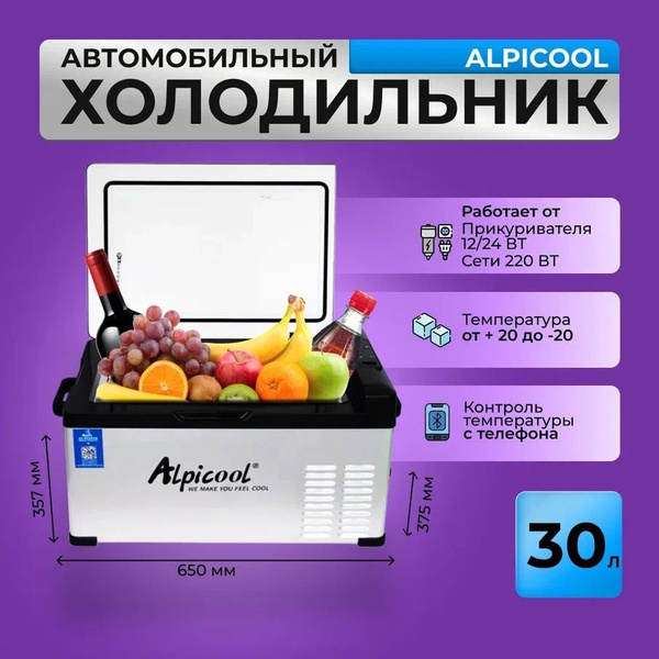 Автохолодильник 30 л купить на OZON по низкой цене (1089593571)