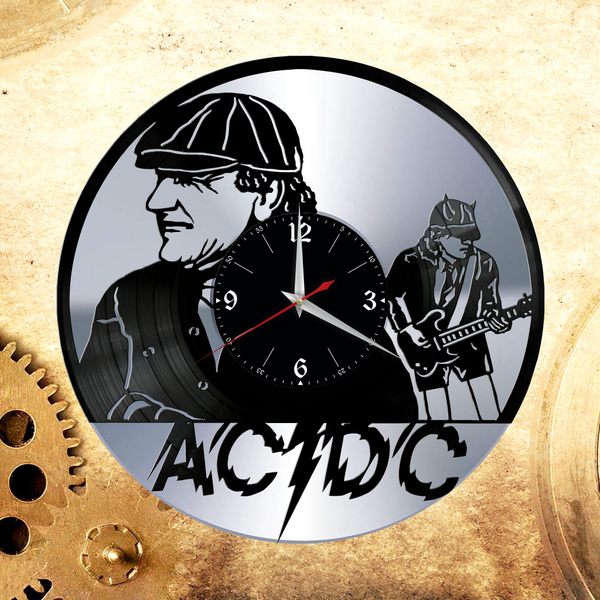 Настенные часы с группой AC DC, Malcolm Mitchell Young, Angus McKinnon ...