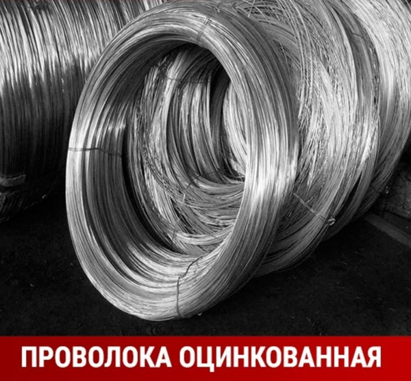 Проволока оцинкованная 2мм, 1000 м 25 кг / Провод для электропастуха и ...