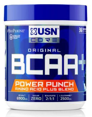Комплекс аминокислот в порошке USN BCAA Power Punch 400 грамм со вкусом ...