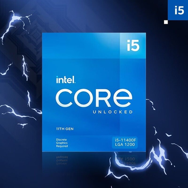 Процессор Intel i5-11400F Core i5 11-го поколения, BOX (без кулера), 6 ...