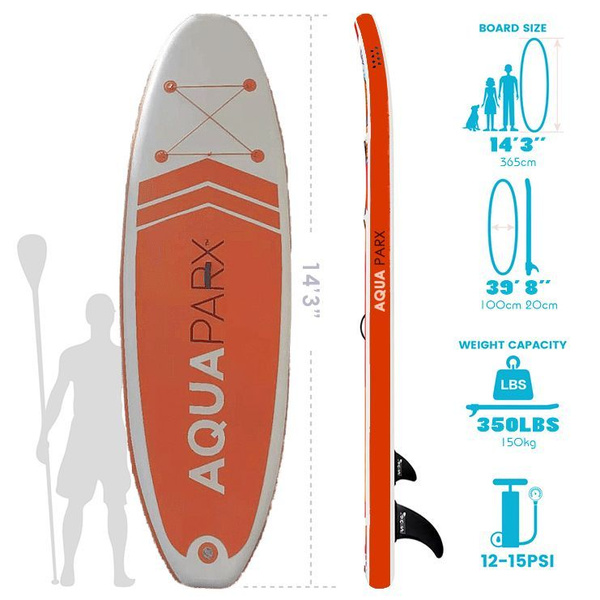 Надувной SUP Board AQUA PARX 355x110x20 прогулочный - купить с ...