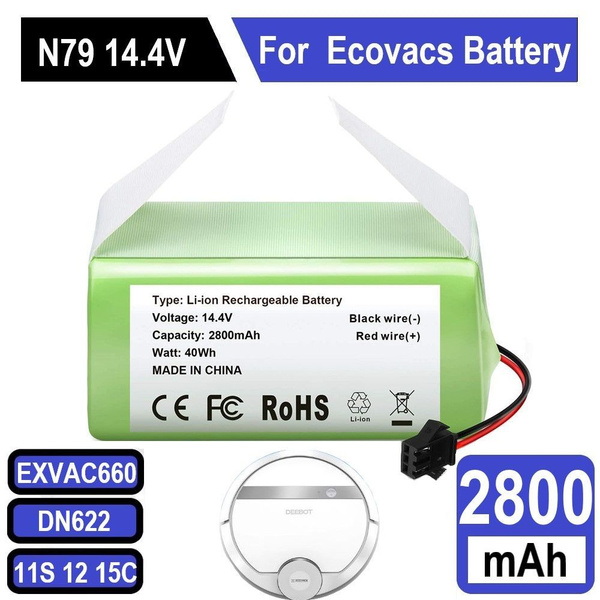 Аккумулятор 14.4В 2600мАч для роботов-пылесосов Ecovacs Deebot N79 ...