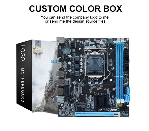 Материнская плата H61 LGA 1155 M-ATX DDR3 купить по низкой цене с ...