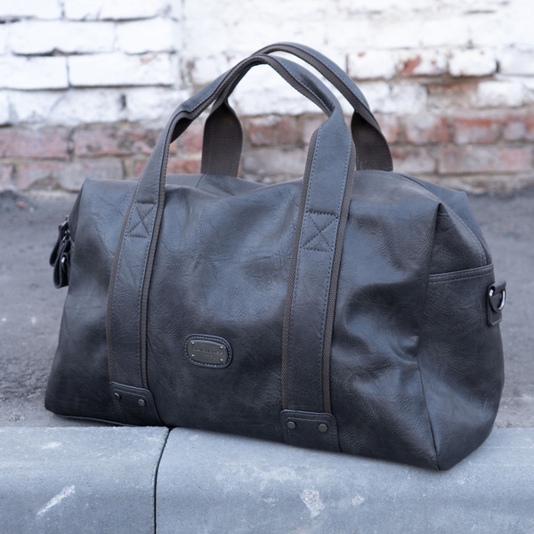 Дорожная сумка-саквояж, ручная кладь David Jones Duffle bag, экокожа ...