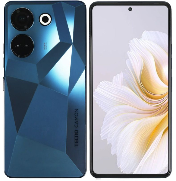 Смартфон Tecno 6,7" Camon 20 256 ГБ (4895180799761) черный - купить по ...