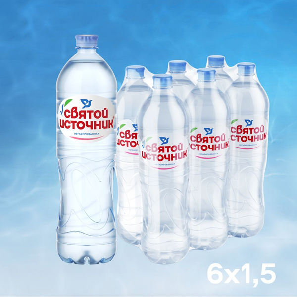 Святой Источник Вода Минеральная Негазированная 1500мл. 6шт - купить с ...