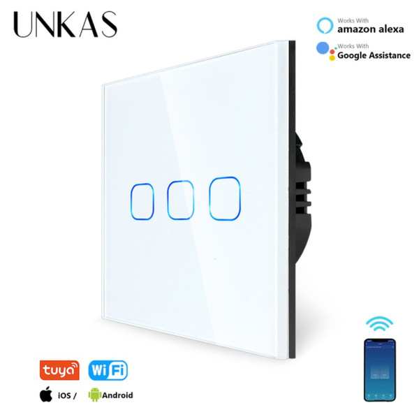 Tuya Wifi световой выключатель 1/2/3/4 переключатель посредством Smart ...