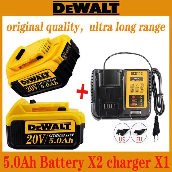 100% оригинальная литиевая батарея DCB200 18v 20V 5000 мАч Dewalt 18V ...
