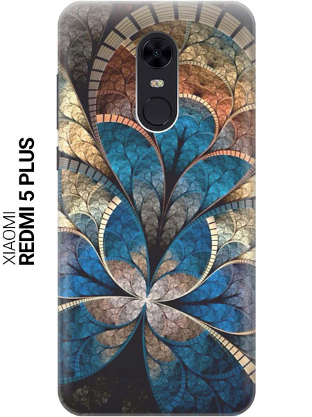 Cиликоновый чехол на Xiaomi Redmi 5 Plus / Сяоми Редми 5 Плюс с принтом ...
