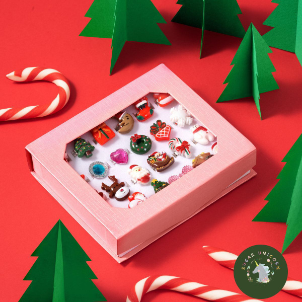 Набор детских колец для девочки "Sugar Unicorn New Year"/детская ...