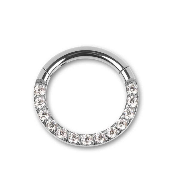 Кольцо кликер 1.6 мм 14К Steel diamond титан 12 мм купить на OZON по ...