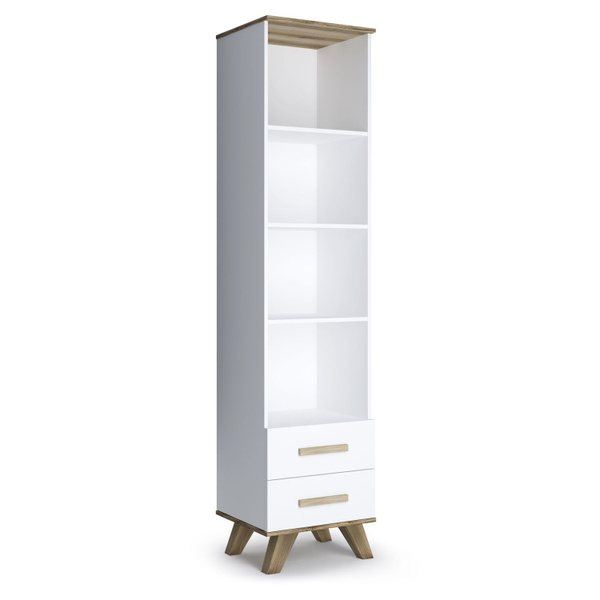 Шкаф распашной Кураж Шкаф-стеллаж Вега Скандинавия 450, 45x40.4x194 см ...