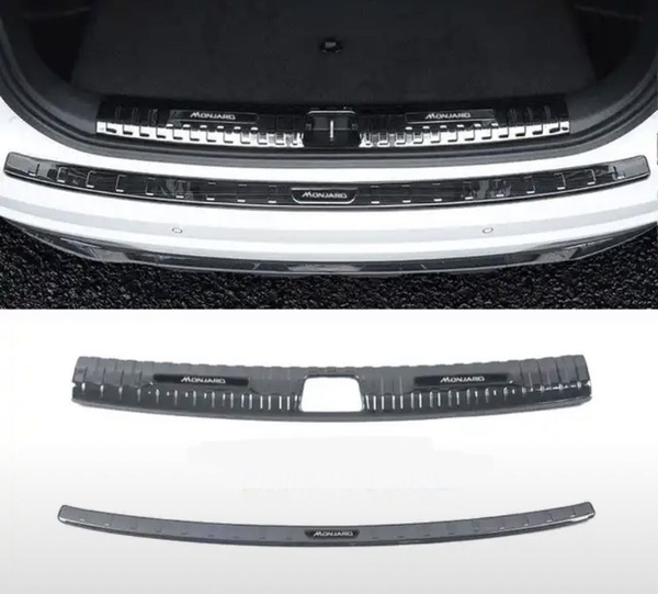 Комплект накладок на задний бампер Geely Monjaro/ Джили Монжаро Black ...