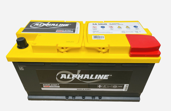 Аккумулятор автомобильный ALPHALINE AGM SA 59520 L5 95 Ач о.п. 850 А ...
