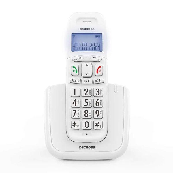 Радиотелефон DECROSS DECT DC1004 белый - купить с доставкой по выгодным ...