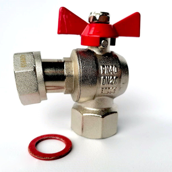 Кран шаровый 1/2" угловой с накидной гайкой г/г TIM - 2 шт. - купить по ...