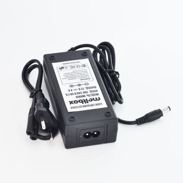 Сетевой блок питания AC-DC 12В/4A 48Вт (5,5x2,5) для телевизора ...