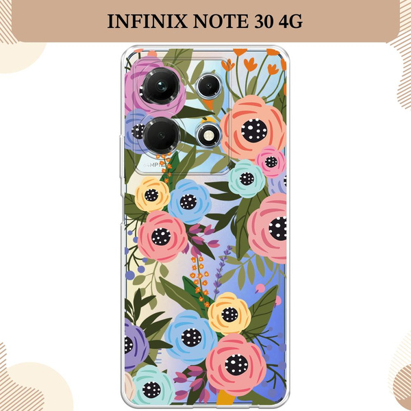 Силиконовый чехол на Infinix Note 30 4G / Инфиникс Ноте 30 4G Pattern ...