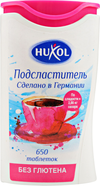 HUXOL, сахарозаменитель в таблетках, 650 шт - купить с доставкой по ...