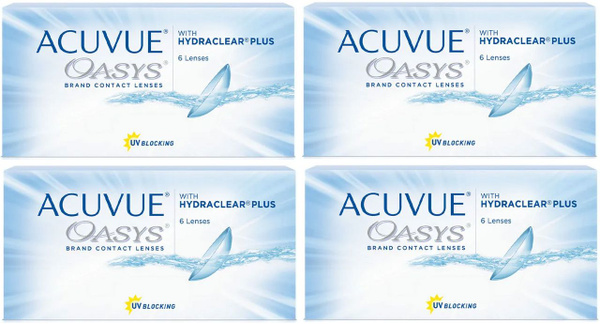 Вопросы и ответы о ACUVUE Oasys -4.00 / 14 / 8.4, 24 штуки (4 пачки по ...