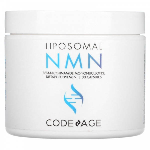 CodeAge, Liposomal NMN, никотинамид мононуклеотид, прекурсор NAD, 30 ...