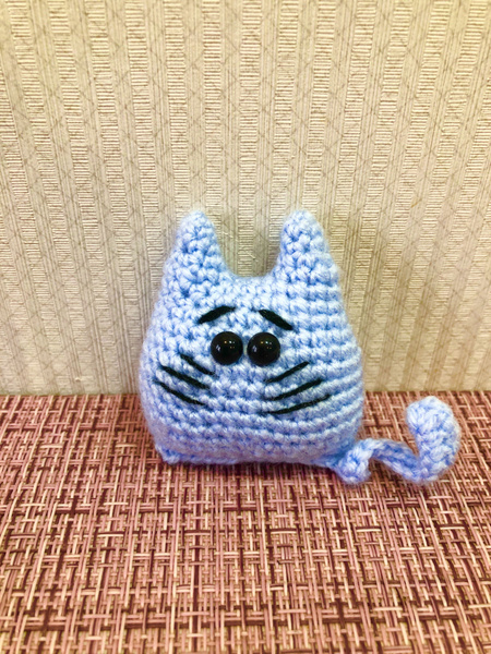 Мини котик. Карманная игрушка. Мягкая игрушка. Ручная работа. - купить ...