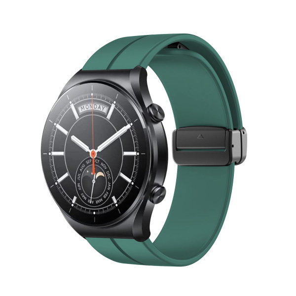 Силиконовый магнитный ремешок для смарт часов Xiaomi Watch S1 / S1 ...