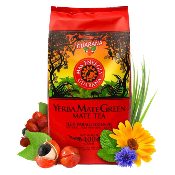 Мате чай Mate Green Mas Energia Guarana, 400 гр. (тонизирующий с ...