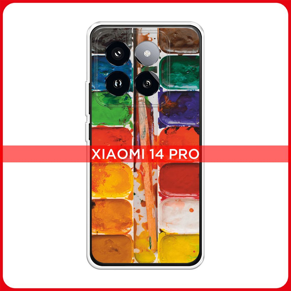 Силиконовый чехол на Xiaomi 14 Pro / Сяоми 14 Про Акварель - купить с ...