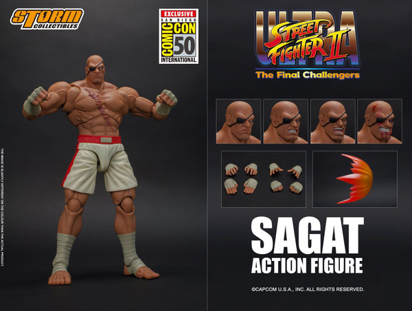 Фигурка Сагат Экслюзив 2019 - Стрит Файтер 2. Sagat SDCC 2019 Exclusive ...