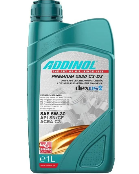 Масло моторное ADDINOL 5W-30 Синтетическое - купить в интернет-магазине ...