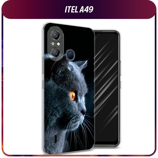 Силиконовый чехол на Itel A49 / Ител А49 "Благородный кот британец ...