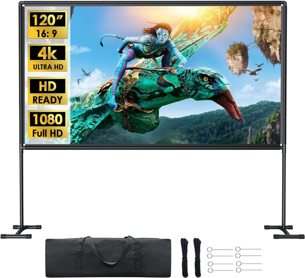 Экран для проектора На подставке 120" 270x153см ткань - купить с ...