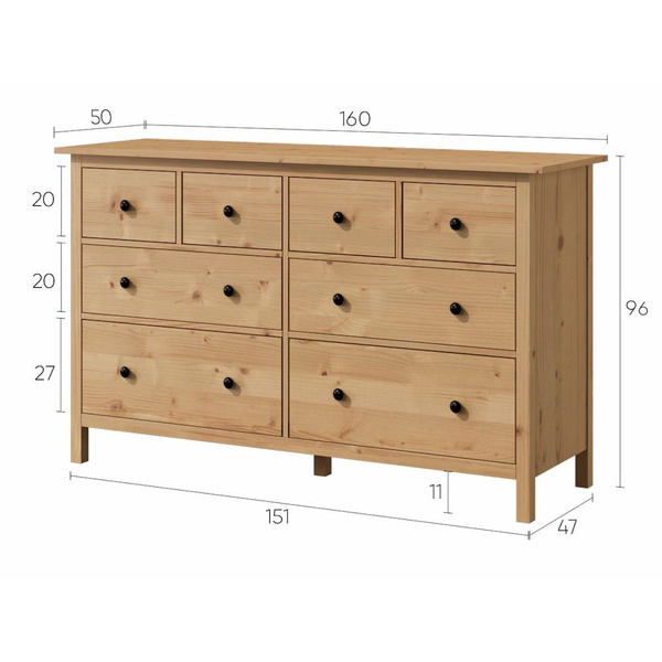 Тумба P&H с ящиками для одежды, 160x50x96 см - купить по выгодной цене ...