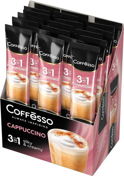 Кофе растворимый 3 в 1 Coffesso "Cappuccino" 20 шт*15 гр - купить с ...