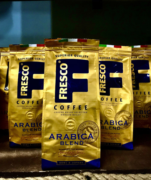 Кофе в зёрнах Fresco Arabica Blend, арабика 200г. - купить с доставкой ...