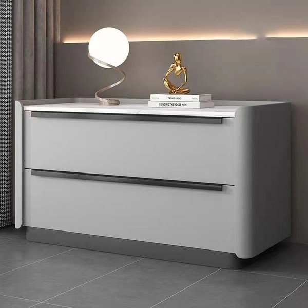 Тумба прикроватная Большая шиферная прикроватная тумбочка, простая и ...