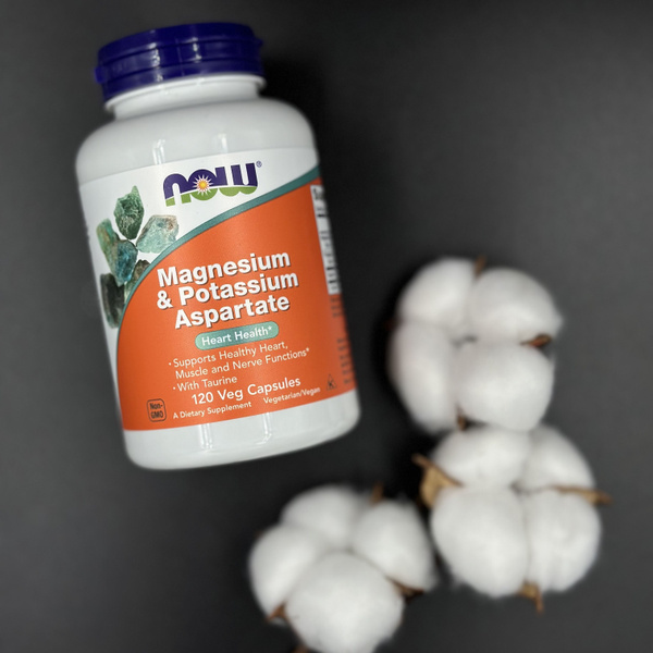 Now MAGNESIUM & POTASSIUM ASPARTATE 120 caps Нау Магний Калий Аспартат ...