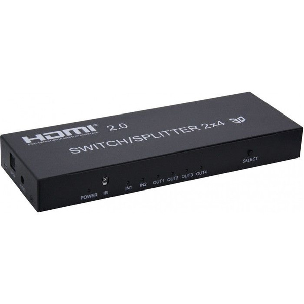 VConn Сплиттер Переключатель/Разветвитель HDMI 2 входа 4 выхода с аудио ...