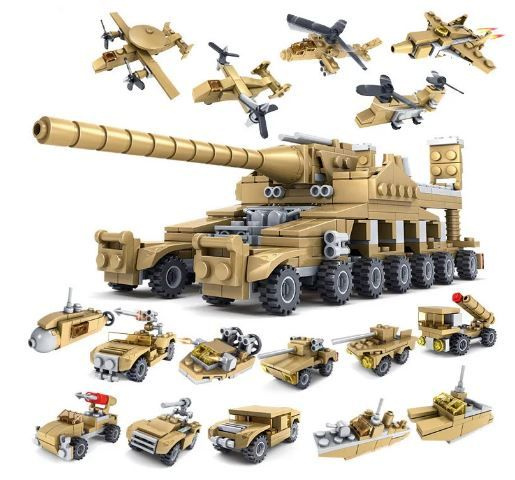 Конструктор Набор из 16 моделей военной техники + супертанк Дора , 544 ...
