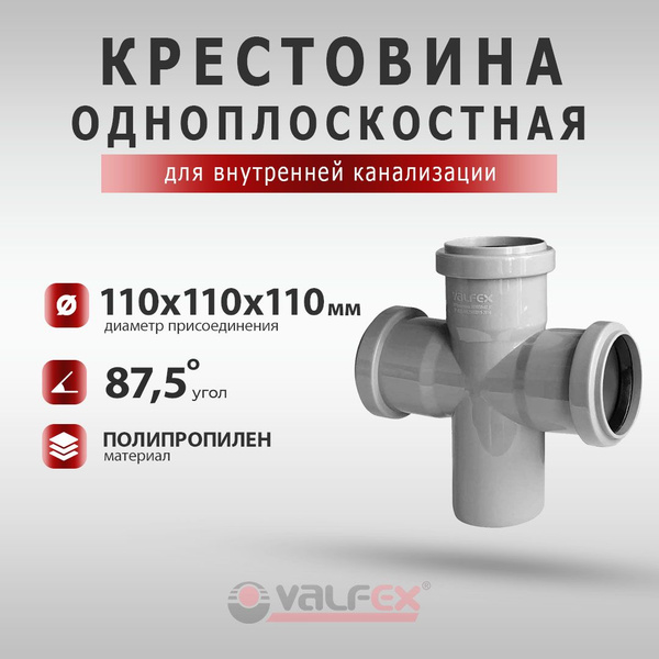 Крестовина одноплоскостная 110х110х110 под углом 87,5 градусов для ...