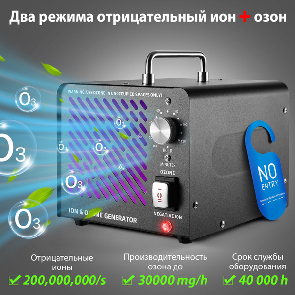 Озонатор Rddmen Бытовой озонатор Озоновый фактор до 30000мг/ч Для ...