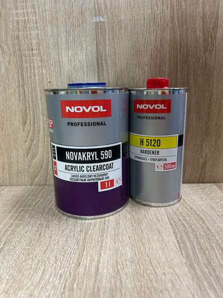 Novol Novacril 590 Hs лак комплект 1л лака и 0,5 отвердителя купить на ...