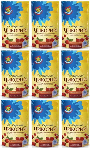 Славкофе Цикорий растворимый Целебник, с экстрактом шиповника, 85 г, 9 ...